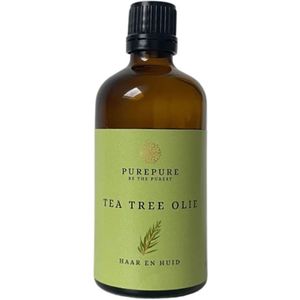 PurePure - Tea Tree Olie - 100 ml - 100% Biologisch - Dierproefvrij - Vegan - Haar en Huid