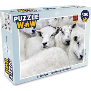 Puzzel Schapen - Dieren - Boerderij - Legpuzzel - Puzzel 500 stukjes