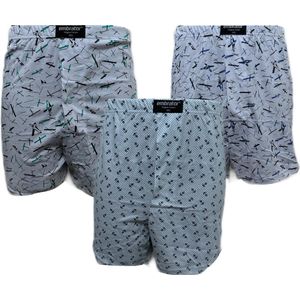 Embrator mannen Boxershorts 3-stuks Loose Fit katoen maat 4XL