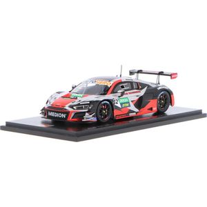 De 1:43 Diecast Modelauto van de Audi R8 LMS GT3 #12 van de DTM van 2021. De rijder was C. Haase. De fabrikant van het schaalmodel is Spark. Dit model is alleen online verkrijgbaar.