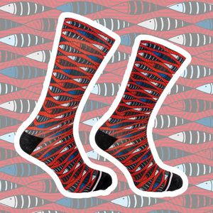 Sock my Red Fish - Vrolijke sokken - Grappige sokken - Leuke sokken - Heren sokken