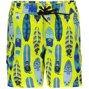 Just Beach Jongens long swimshort with ao Surfboard print - maat 128