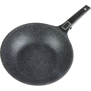 Easy Click braadpan - afneembare handgreep - aluminium - zwart - diameter 32 cm