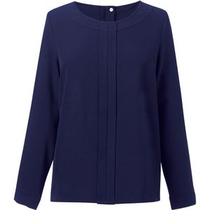 Brook Taverner - Blouse - Navy - Chinese Crêpe - Roma BT2279