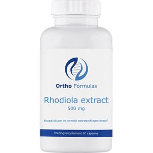 Rhodiola extract - 500 mg - 90 capsules - 3% salidrosides - rosea - weerstand stress - adaptogeen - sportprestatie - vegan