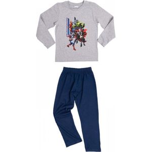 Marvel Avengers Pyjama - katoen - grijs/blauw - maat 110/116