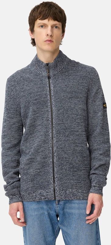 camel active - Gebreide Cardigan - Inktblauw - Zachte Katoenmix