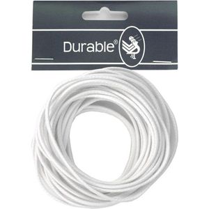 Durable waxkoord, 2mm wit, 5 meter