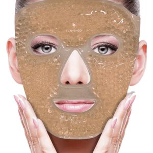 Flamengo® Hot Cold Masker - warm koud Compres - oogmasker - koelmasker ijsmasker ijsroller - GOUD