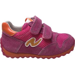 Naturino Mt 32 velcro's lederen sportieve sneakers Sammy fuxia orange