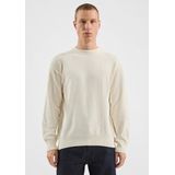 QS - Gebreide Trui - Ecru - Regular Fit - Lange Mouwen