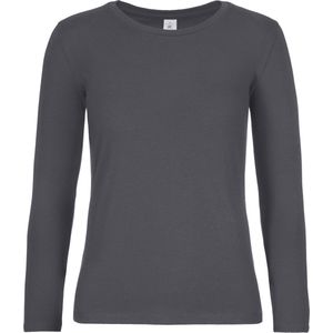 B&C #E190 Ladies' T-shirt long sleeve CGTW08T - Dark Grey - XXL