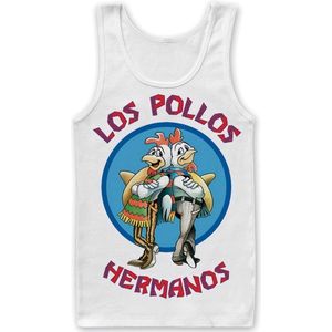 Breaking Bad Los Pollos Hermanos Tank Top White-M