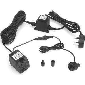 Dompelpomp 600L/H met LED-lichtring voor Aquarium en Vijver - 12V AC Waterfunctie
