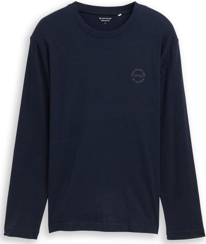 TOM TAILOR - Shirt - Nachtblauw - Lange Mouwen