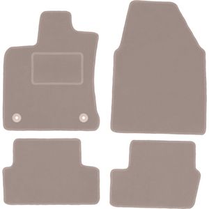 Beige velours matten voor: Nissan Qashqai J10 I crossover (2006-2013)