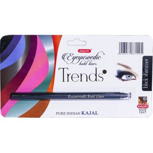 K-Veda - Eyeyurvedic Black Shimmer Kohl Liner - Pure Ghee & Organic Coconut Oil - Ancient Unani Principles - Lustrous Eyes with Youthful Glow