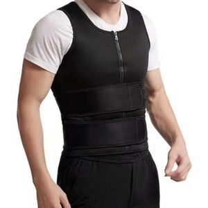 CHIBAA Sport Saunaband Man en vrouw Zwart Maat L| Sweat belt | Tailleband|  Waistband | Buikband | Burn fat | Sauna band |Zwart