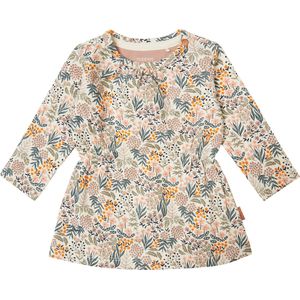 Noppies Girls dress Violet long sleeve allover print Meisjes Jurk - Fawn - Maat 50