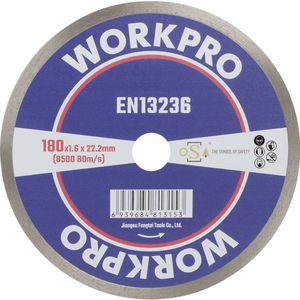 WorkPro GSOSCR-3 Diamanten doorslijpschijf 180 mm 1 stuk(s) Keramiek, Porselein, Marmer, Metselwerk, Glas, Kalksteen, G