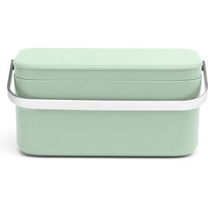 Sinkside Aanrecht Afvalbak met Openblijvende Deksel - Grote Roestvrijstalen Handgreep - Gemakkelijk om te Recyclen - Jade Green