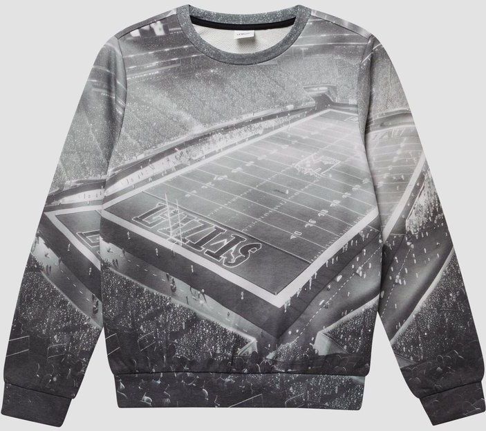 Sweatshirt - All-over Print - Normale Pasvorm - Lange Mouwen - Capuchon