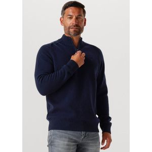 BARBOUR Grangetwon Half Zip Knitted Jumper Truien & Vesten Heren - Sweater - Hoodie - Vest- Donkerblauw - Maat L
