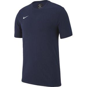 NIKE - Team Club19 - T-shirt - Marineblauw - Katoen