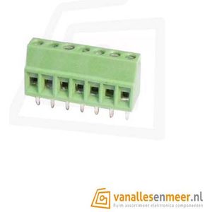 Schroefterminal 7-voudig recht pitch 2.54mm DG308 KF120