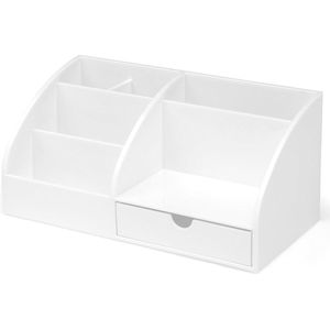 Bureau-organizer acryl transparant wit - content in html