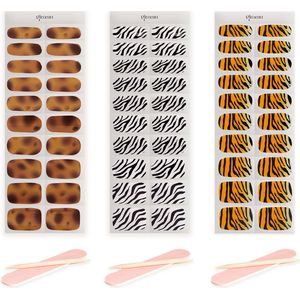 Gimeau - Gel Nail Stickers - Animal Set 3 pack