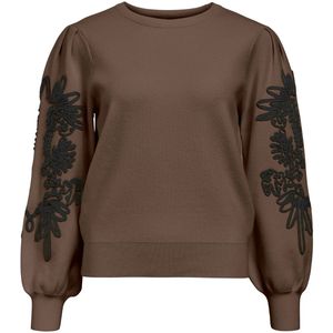 Object - Objjoana Knit Pullover - Bruin - Dames Sweater