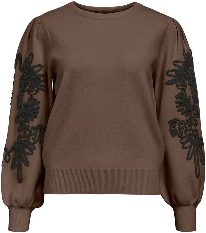 Object - Objjoana Knit Pullover - Bruin - Dames Sweater