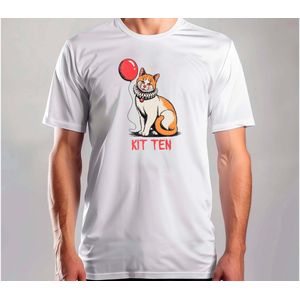Kit Ten - T Shirt - SarcasticVibes - FunnyMood - IDontCare - JustKidding - SarcasmeVibes - GrappigeMomenten - IkMaakEenGrapje - SarcastischLeven