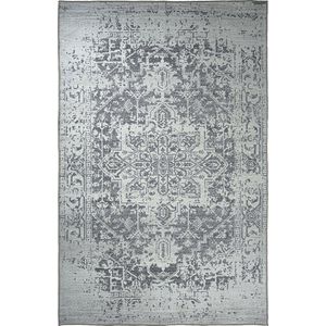 Perzisch vloerkleed kelim ""Calm Grey"" - vloerkleed Grijs - 160 x 230 cm