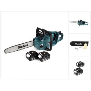 Makita DUC 355 M2 Accu-kettingzaag 36V ( 2x18V ) Borstelloos 35 cm + 2x 4.0 Ah accu - zonder lader