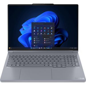 Lenovo ThinkBook 16p G6 ADR AMD Ryzen™ 9 8940HX Laptop 40,6 cm (16"") WQXGA 32 GB DDR5-SDRAM 1 TB SSD NVIDIA GeForce RTX 5060 Wi-Fi 7 (802.11be) Windows 11 Pro Engels Grijs