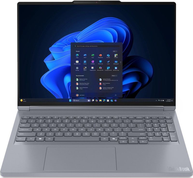 Lenovo ThinkBook 16p G6 ADR AMD Ryzen™ 9 8940HX Laptop 40,6 cm (16"") WQXGA 32 GB DDR5-SDRAM 1 TB SSD NVIDIA GeForce RTX 5060 Wi-Fi 7 (802.11be) Windows 11 Pro Engels Grijs