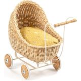 Smallstuff -  Rotan Poppenwagen Nature