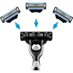 20Vervangende mesjes Geschikt voor natte scheermessen Geschikt voor mannen Mach 3blad, Mach 3Vervangende mesjesset, scheermesjes voor mannen, handmatige tondeusemesjes, baardmesjes Geschikt voor mannen