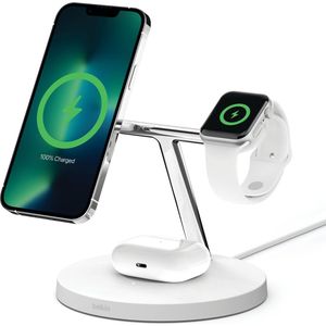 Belkin Boost Charge Pro - MagSafe 3-in-1 Wireless Charger - Wit