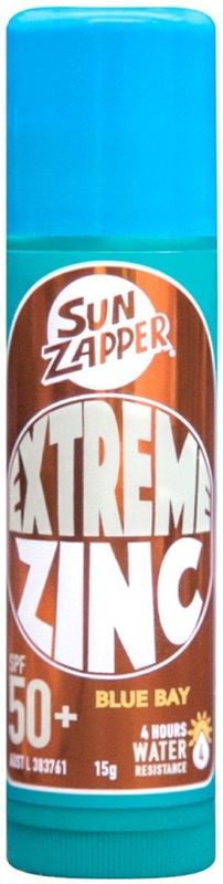 Sun Zapper - Extreme Zink Mineral Zonnebrandstick - Blauw - SPF 50+ UVA/UVB Bescherming