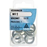 Deltafix - Veerringen - M12 - Verzinkt - 15 Stuks
