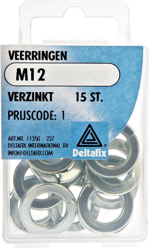 Deltafix - Veerringen - M12 - Verzinkt - 15 Stuks
