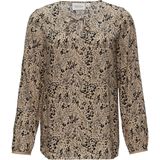 comma - Blouse - Viscose - Met Stropdasdetail