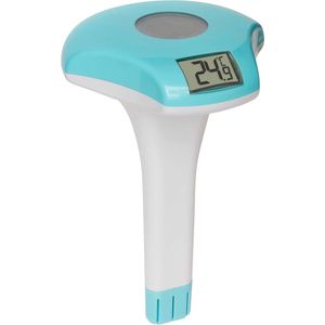 Digitale zwembadthermometer - Zonne-energie | Drijvend en waterdicht | Met bevestigingslijn | Temperatuur meten tot 50°C