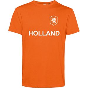 T-shirt kind Embleem + Holland Wit | EK 2024 Holland |Oranje Shirt| Koningsdag kleding | Oranje | maat 152