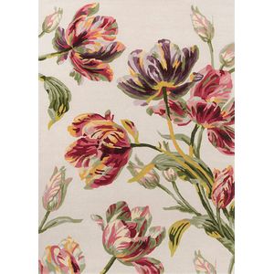 Vloerkleed Laura Ashley Gosford Cranberry 81300 - maat 200 cm rond