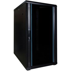 DSIT 22U serverkast met glazen deur 600x800x1200mm (BxDxH) - serverbehuizing - serverrack - 19 inch