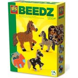 SES Beedz - Strijkkralen met Legbord - Grondplaa - 1200 Strijkkralen en Strijkvel - Paard